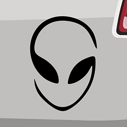Alien Kopf Sticker -6 Größen 21 Farben- UFO Sterne Universum Marsmensch Weltraum von Generisch