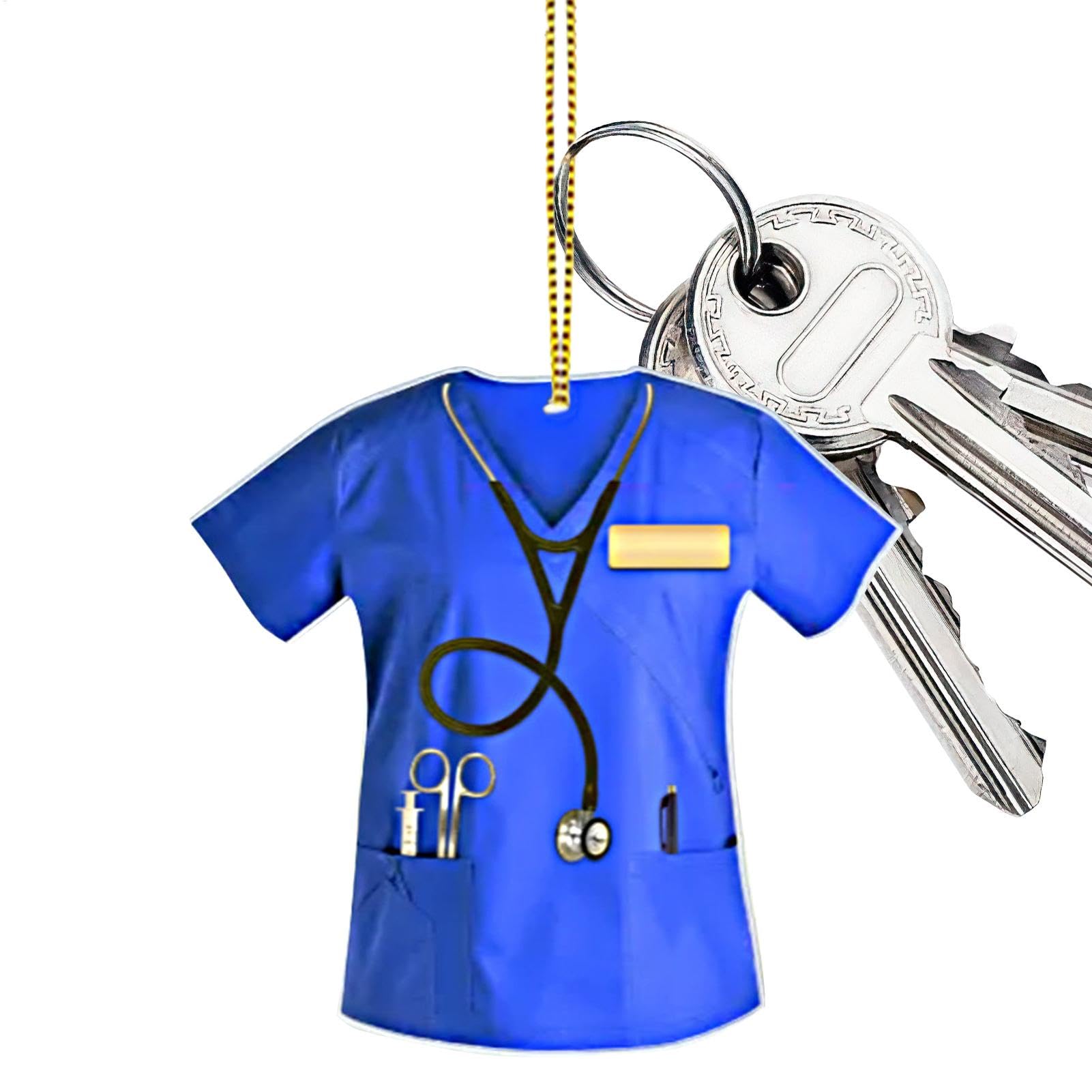 Anhänger Schlüsselanhänger – Acryl Krankenschwester Uniform Form Ornament für Auto | Rückspiegel Zubehör für Auto Rückspiegel Türgriff Fenster Rucksack Schlüsselanhänger Auto Innen Hängende Ornament Anhänger Schlüsselanhänger – Acryl Krankenschwester Uniform Form Ornament für Auto | Rückspiegel Zubehör für Auto Rückspiegel Türgriff Fenster Rucksack Schlüsselanhänger Auto Innen Hängende Ornament von Generisch
