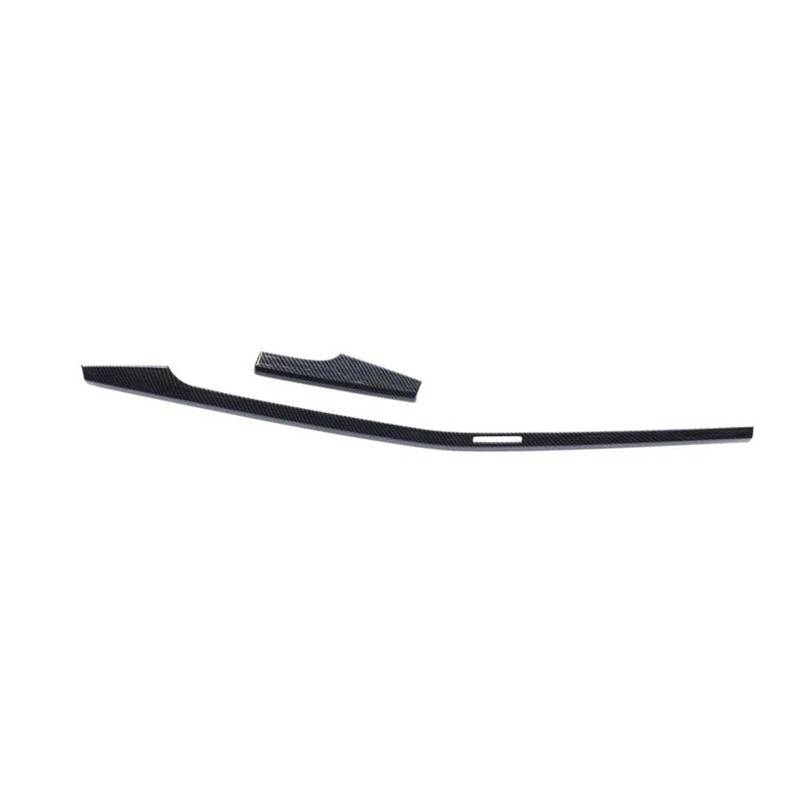Armaturenbrett-Zubehör Auto Center Console Dashboard Panel Rahmen Dekorative Streifen Trim Für Q5 FY 2018-22 LHD Innen Zubehör(Carbon Fiber) von Generisch