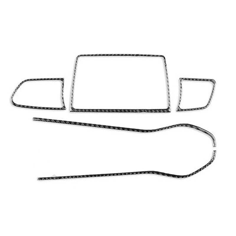 Armaturenbrett-Zubehör Auto Center Dashboard Air Screen Panel Trim Aufkleber Innen Zubehör Für Veloster 2019-2023(Schwarz,RHD) von Generisch