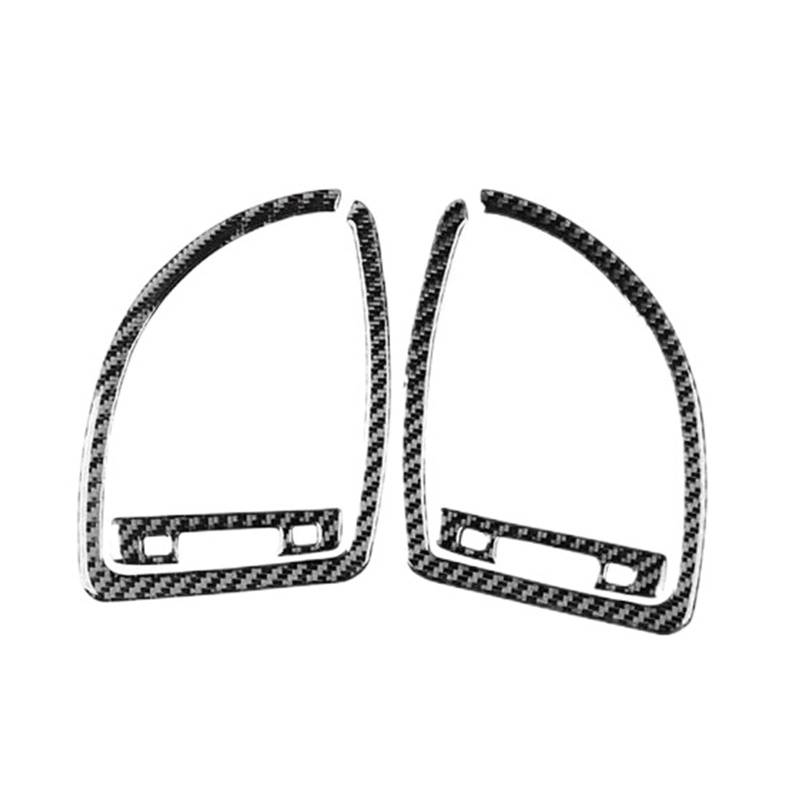 Armaturenbrett-Zubehör Auto Front Air Outlet Abdeckung Aufkleber Zubehör Für Grand für Caravan 2011-2020 Für Ram CV 2012-2015(Carbon Black) von Generisch