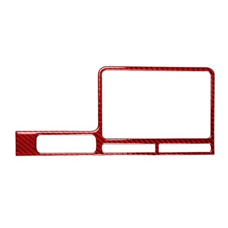 Armaturenbrett-Zubehör Auto Navigation Display Surround Rahmen Abdeckung Trim Innen Zubehör Aufkleber Für GTR R35 2008-2016(Rot,LHD) von Generisch