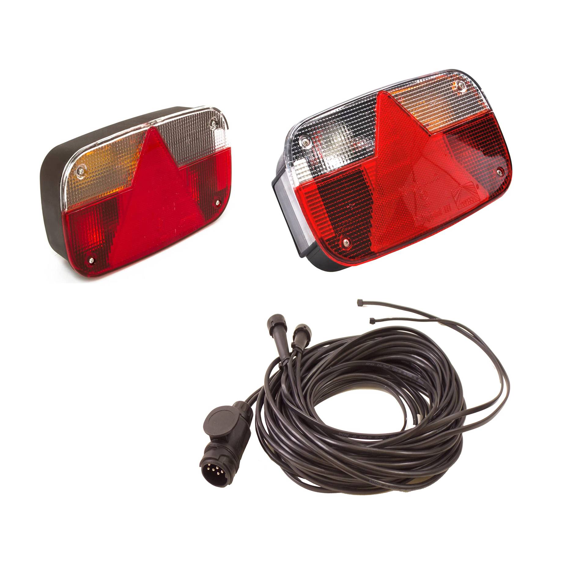 Aspöck Anhänger - Rückleuchten - Heckleuchten Multipoint III - Kabelbaum - Kabelsatz 7 Meter + DC Kabel 4,7 Meter, 13 pol Aspöck Anhänger - Rückleuchten - Heckleuchten Multipoint III - Kabelbaum - Kabelsatz 7 Meter + DC Kabel 4,7 Meter, 13 pol von Generisch
