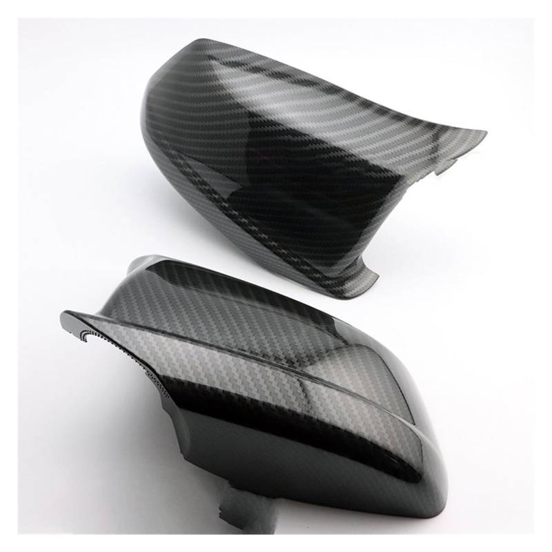 Austausch des Außenspiegelgehäuses 5er-Serie F10 F11 F18 2010-2013 PreLCI Look Rückspiegelkappen Autotür-Außenspiegelabdeckung(Carbon Fiber) von Generisch