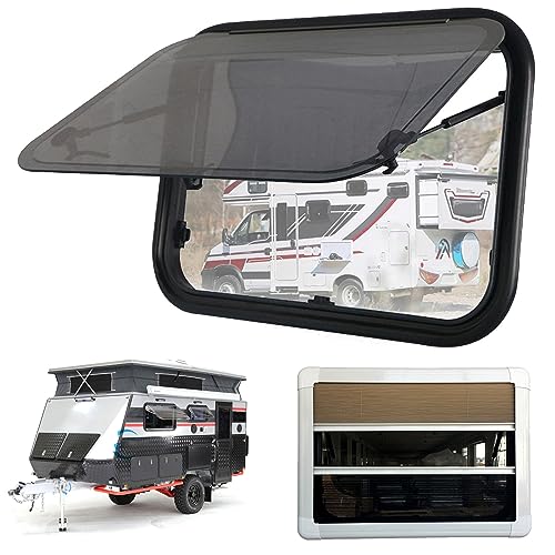 Ausziehbares Fenster für Wohnmobile, mit integriertem Rollo und Bildschirm, Scharnier-Design für verbesserte Belüftung und Sicherheit Ausziehbares Fenster für Wohnmobile, mit integriertem Rollo und Bildschirm, Scharnier-Design für verbesserte Belüftung und Sicherheit von Generisch