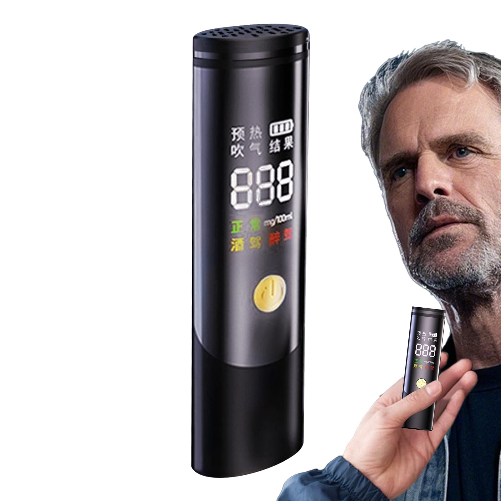 Auto Alkoholtester, Auto Alkohol Alkohol Alkoholeer - Wiederaufladbare schnelle tragbare, genaue Alkoholtester - Schnellhochgenauigkeit Alkoholeer, Autozubehör für Zuhause, Männer, sicheres Fahren Auto Alkoholtester, Auto Alkohol Alkohol Alkoholeer - Wiederaufladbare schnelle tragbare, genaue Alkoholtester - Schnellhochgenauigkeit Alkoholeer, Autozubehör für Zuhause, Männer, sicheres Fahren von Generisch