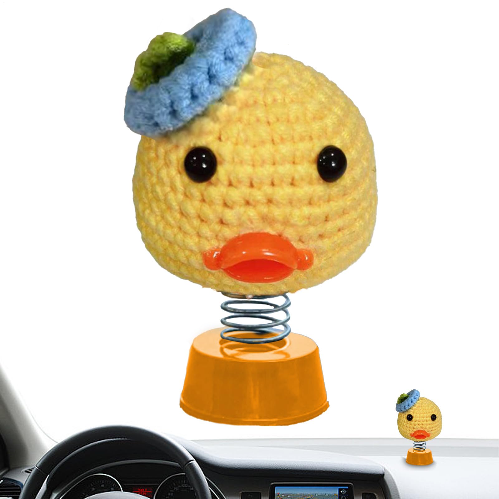 Auto-Armaturenbrett-Dekorationen,Autozubehör-Armaturenbrett-Dekorationen-Gehäkeltes Schüttelauto- - Gehäkelte Auto-Ästhetik-Accessoires, animiertes Wackeltanz-Ornament für den Auto-Innenraum-Sc Auto-Armaturenbrett-Dekorationen,Autozubehör-Armaturenbrett-Dekorationen-Gehäkeltes Schüttelauto- - Gehäkelte Auto-Ästhetik-Accessoires, animiertes Wackeltanz-Ornament für den Auto-Innenraum-Sc von Generisch
