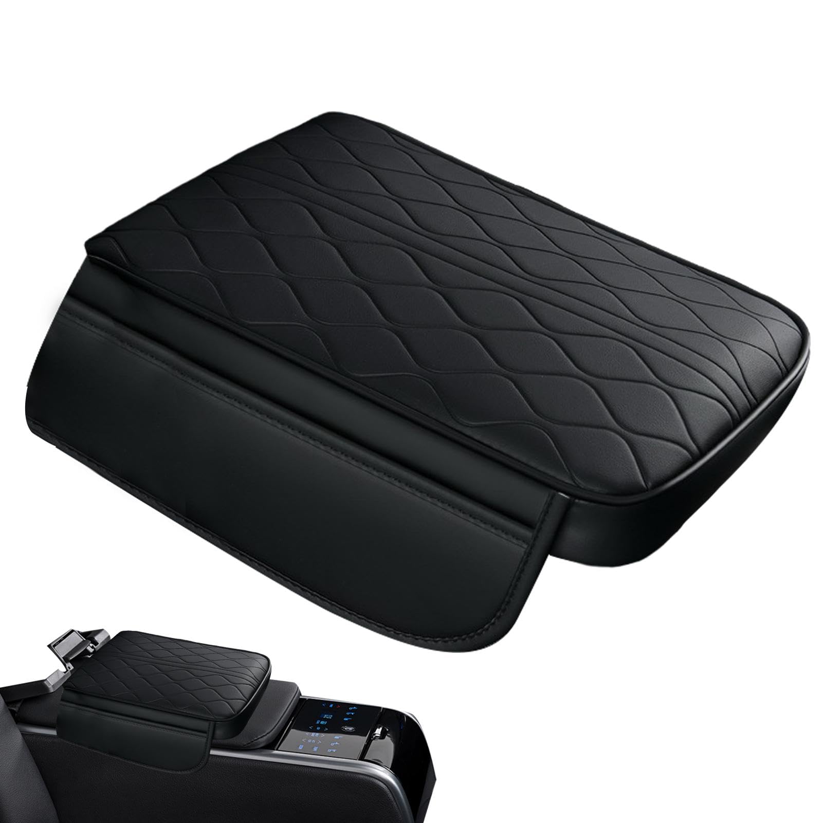 Auto Armlehne Kissen - Wasserdichtes Leder Mittelkonsole Armlehne Pad Aufbewahrungstaschen | 2 in 1 Auto Armlehne Sitzbox Protektor Weicher Memory Foam Ergonomisch für , LKW Auto Armlehne Kissen - Wasserdichtes Leder Mittelkonsole Armlehne Pad Aufbewahrungstaschen | 2 in 1 Auto Armlehne Sitzbox Protektor Weicher Memory Foam Ergonomisch für , LKW von Generisch