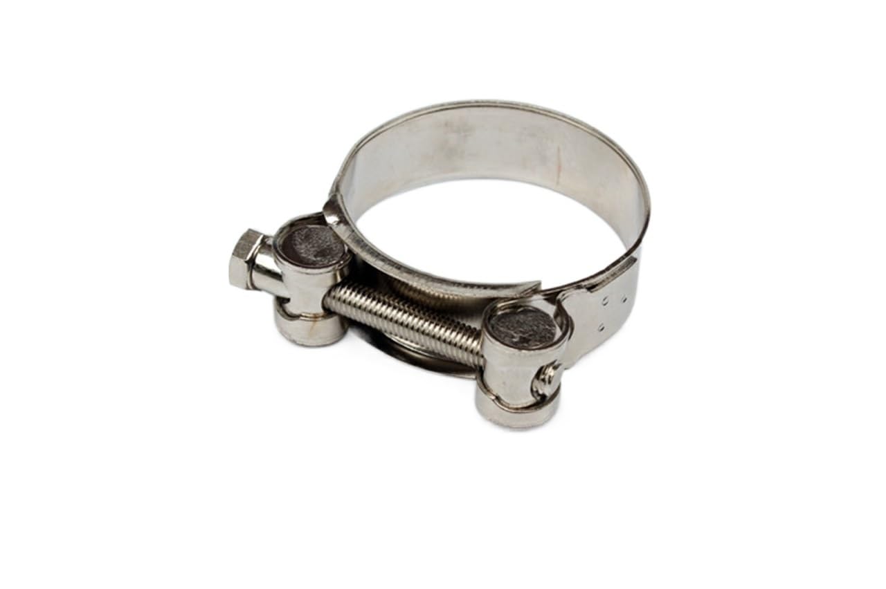 Auto-Auspuffspitzen 2PCS IN63mm OUT101mm Auto Carbon Faser Auspuff End Tipps Rohre Universal Carbon Auspuff Endrohre(Stainless CLAMP ONLY) von Generisch