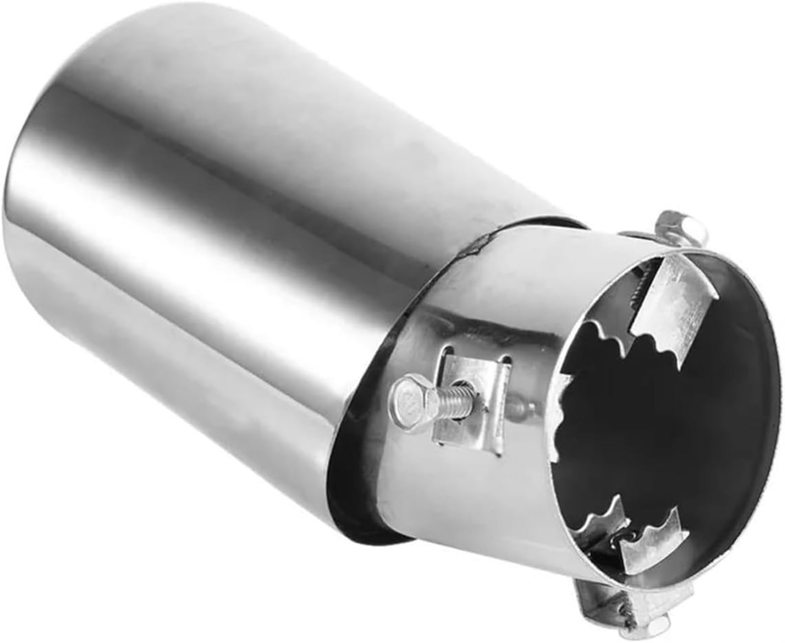 Auto-Auspuffspitzen Auspuffblende, 1 Stück, Auto-Styling, universelle, runde Edelstahl-Auspuffblende für hinten, Schalldämpfer, Endrohr, Endrohrblende von Generisch