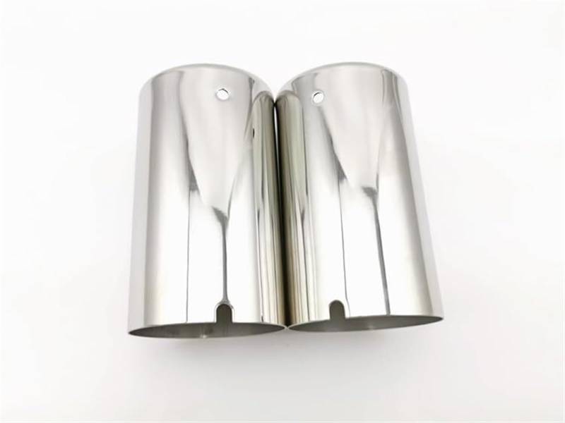 Auto-Auspuffspitzen Auspuffblende Accessoir Schalldämpferrohr Auspuff Autoblende Edelstahl Endstück Dekoration Endrohr Für Mazda Mx5 2015-2023(Silver 1 Pair) von Generisch