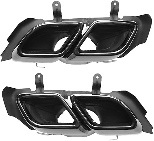 Auto-Auspuffspitzen Auspuffblende Auto-Heckauspuff für Cadillac CT5 2020-2022 Schalldämpferspitzen Rohr Edelstahl Ersatz-Endrohr(Schwarz) von Generisch