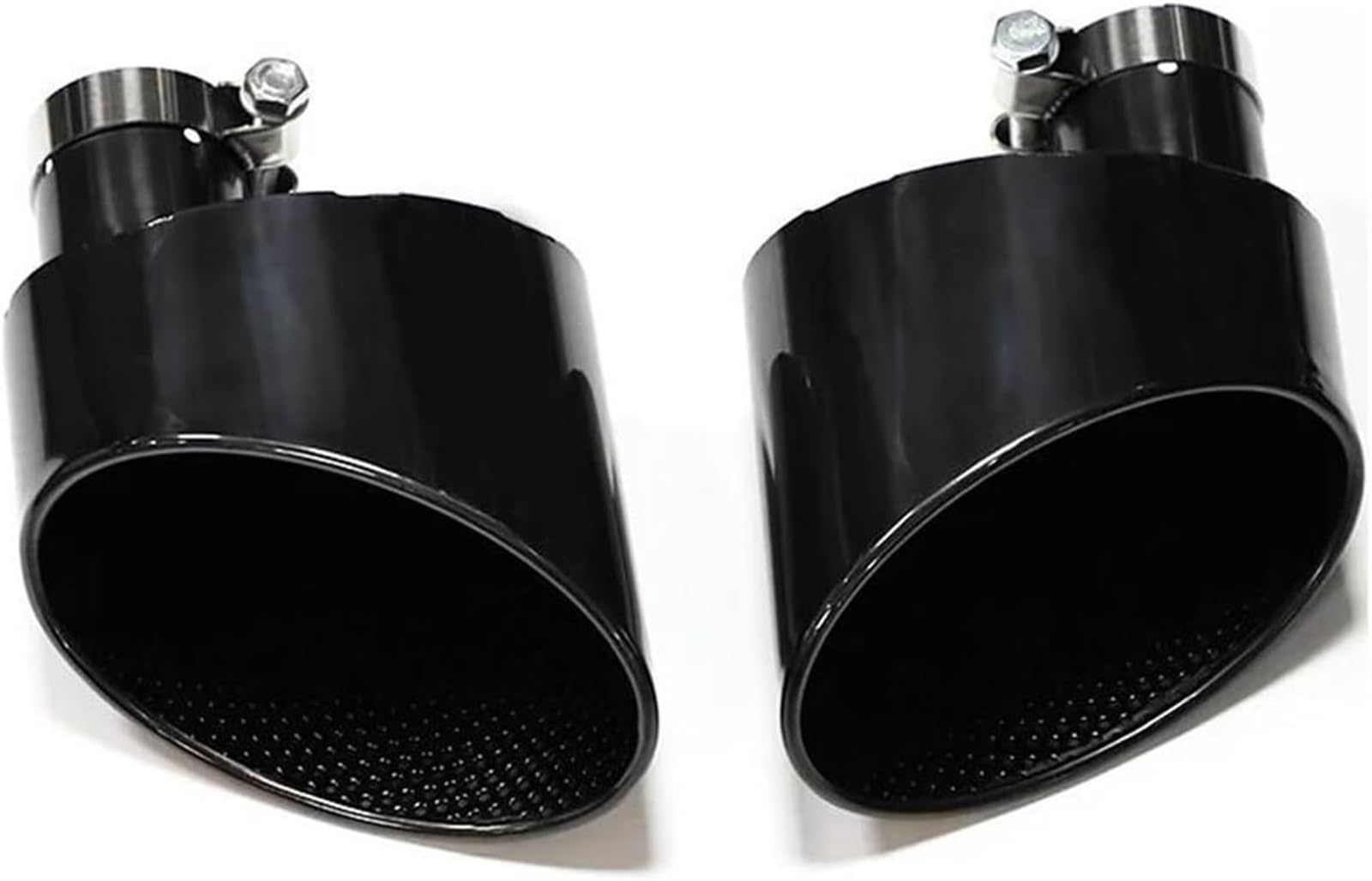 Auto-Auspuffspitzen Auspuffblende Autoauspuffrohr Für A3 A4 A5 A6 A7 Up RS3 RS4 RS5 RS6 Edelstahl Schwarz Auto Schalldämpfer Spitze Endrohr(Black B 57mm) von Generisch