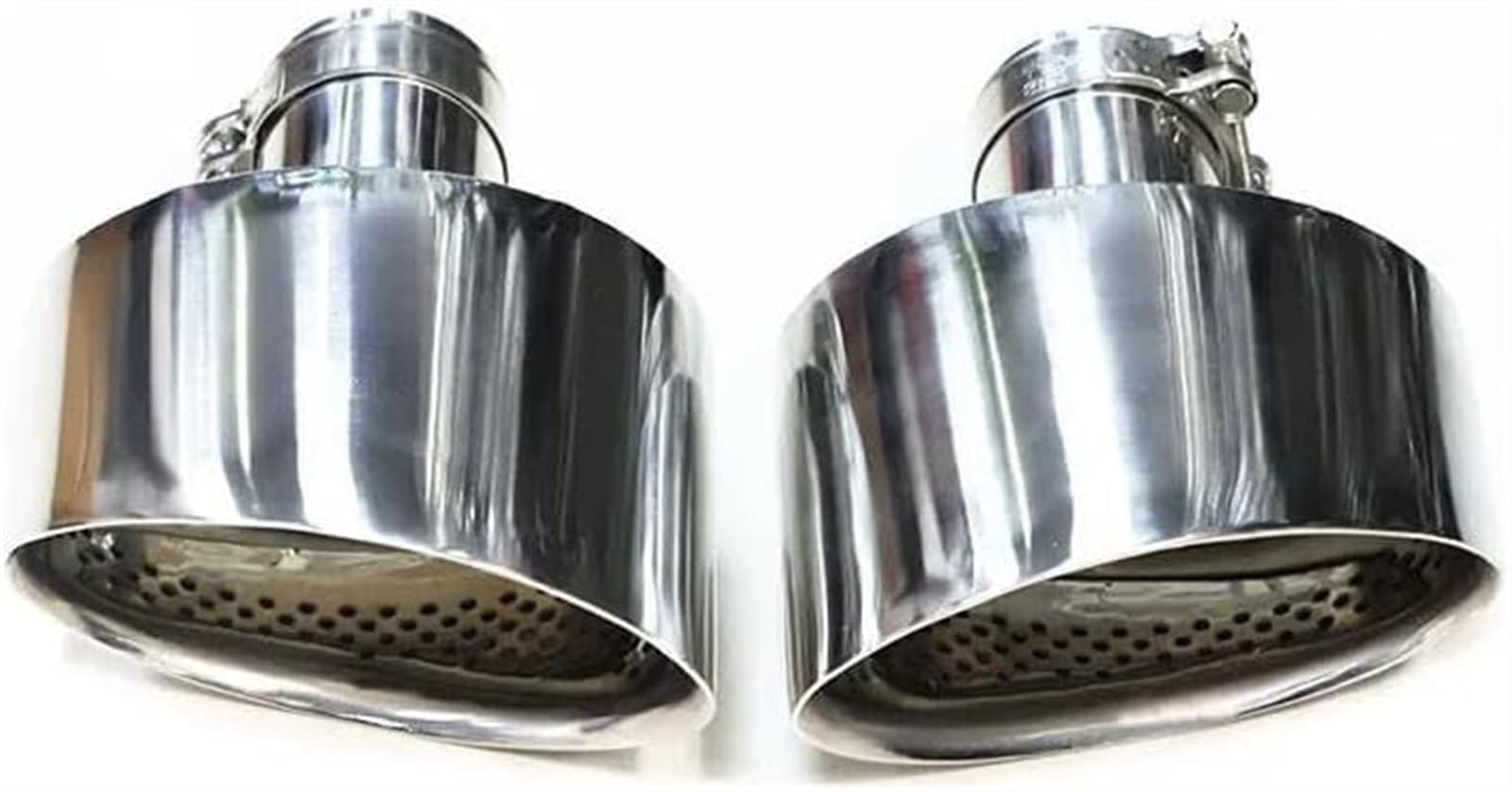 Auto-Auspuffspitzen Auspuffblende Autoauspuffrohr Für A3 A4 A5 A6 A7 Up RS3 RS4 RS5 RS6 Edelstahl Schwarz Auto Schalldämpfer Spitze Endrohr(Silver A) von Generisch