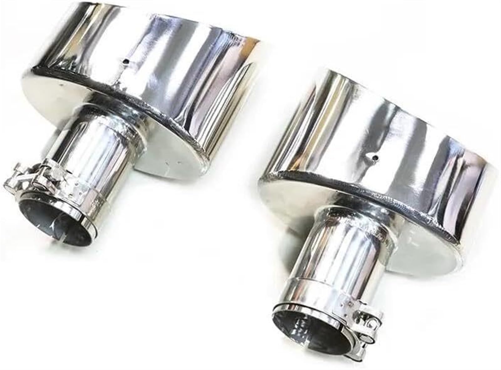 Auto-Auspuffspitzen Auspuffblende Autoauspuffrohr Für A3 A4 A5 A6 A7 Up RS3 RS4 RS5 RS6 Edelstahl Schwarz Auto Schalldämpfer Spitze Endrohr(Silver B 63mm) von Generisch