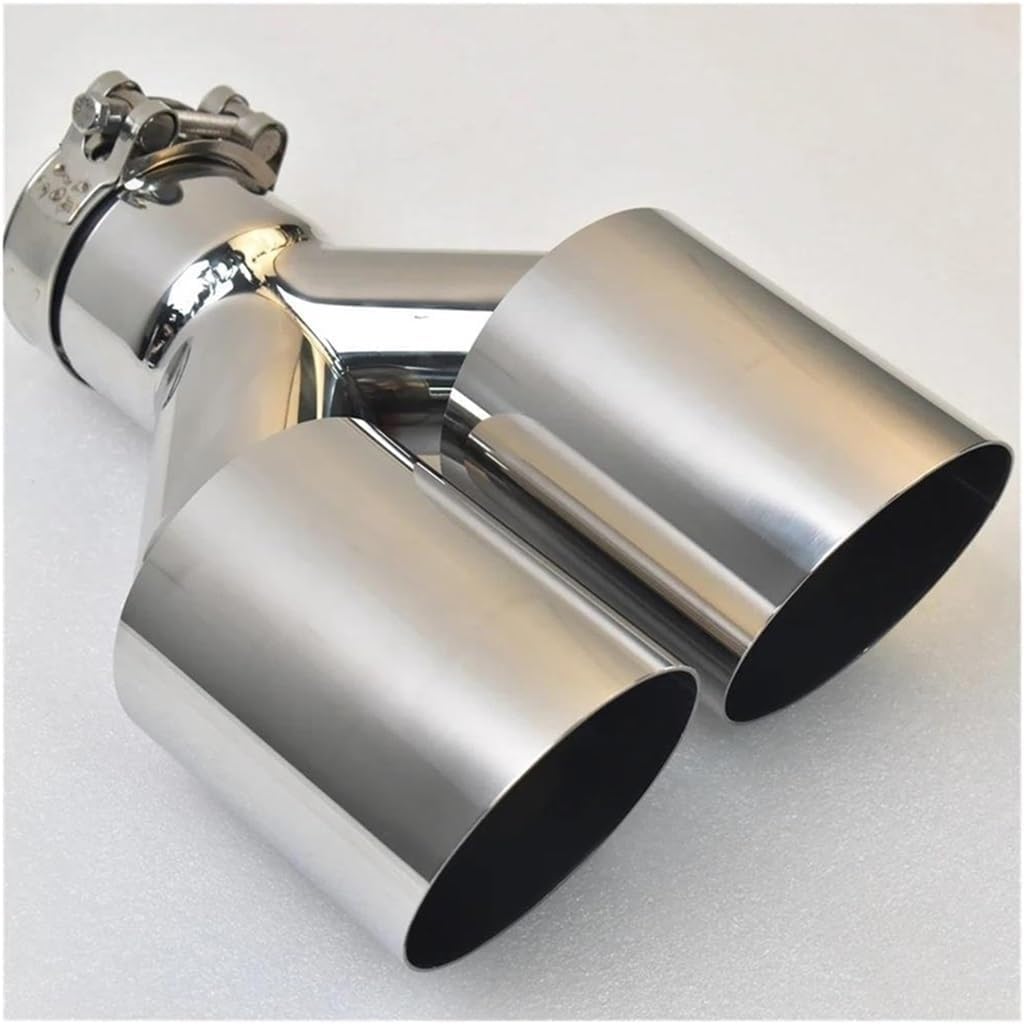 Auto-Auspuffspitzen Auspuffblende Universal Schalldämpfer Spitze Endrohr Edelstahl Auto Heckauspuff Endrohr Schalldämpfer Export Edelstahl Automobil(51MM IN- 89MM Out) von Generisch
