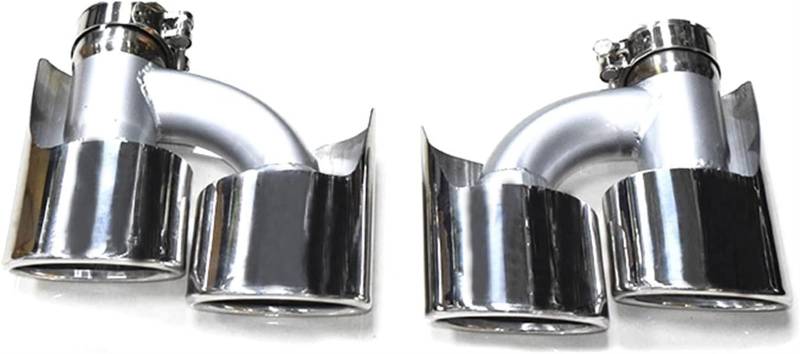 Auto-Auspuffspitzen Auspuffrohr, 1 Paar Auspuffblende Auto Schalldämpfer Spitzen Edelstahl Endrohr Für Benz W164 ML300 ML350 ML500 UP ML63 Endrohr von Generisch