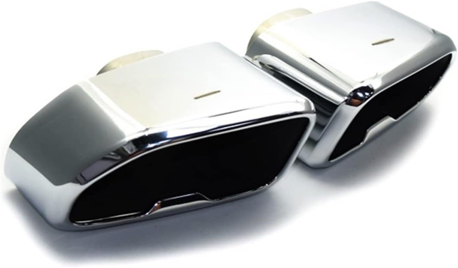 Auto-Auspuffspitzen Auspuffrohr Für BMW G01 G02 X3 X4 2019-2020, 1 Paar Auto-Auspuffblende Edelstahl Schalldämpferblende Auspuffrohr Quadratisches Endrohr Endrohr(Silber) von Generisch