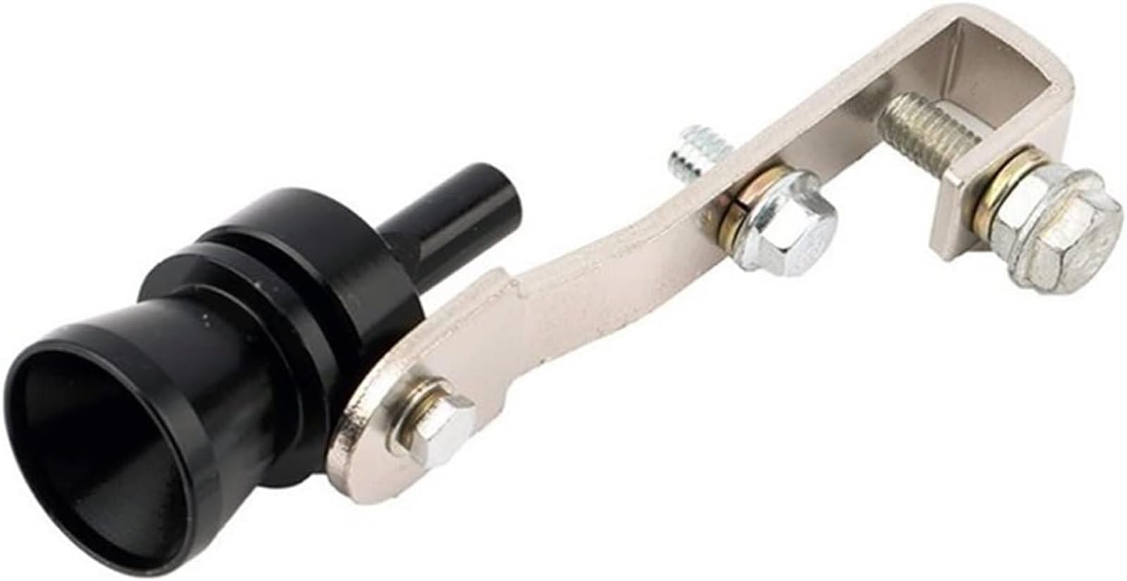 Auto-Auspuffspitzen Auspuffrohr Motorrad Auto Auspuff Fake für Turbo Whistle Pipe Sound Schalldämpfer Blow Off Ventil BOV Universal Simulator für Whistler 23mm Endrohr(Schwarz) von Generisch