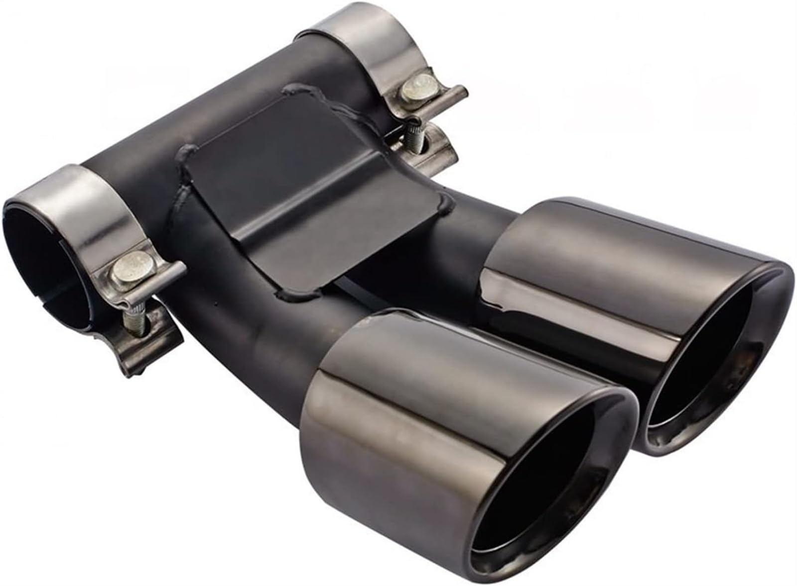 Auto-Auspuffspitzen Auspuffrohr für Porsche für Cayman 987 2008-2014 Autoauspuff Schalldämpfer Spitze Schwanz Hals 62mm für Kaliber Endrohr(Schwarz) von Generisch