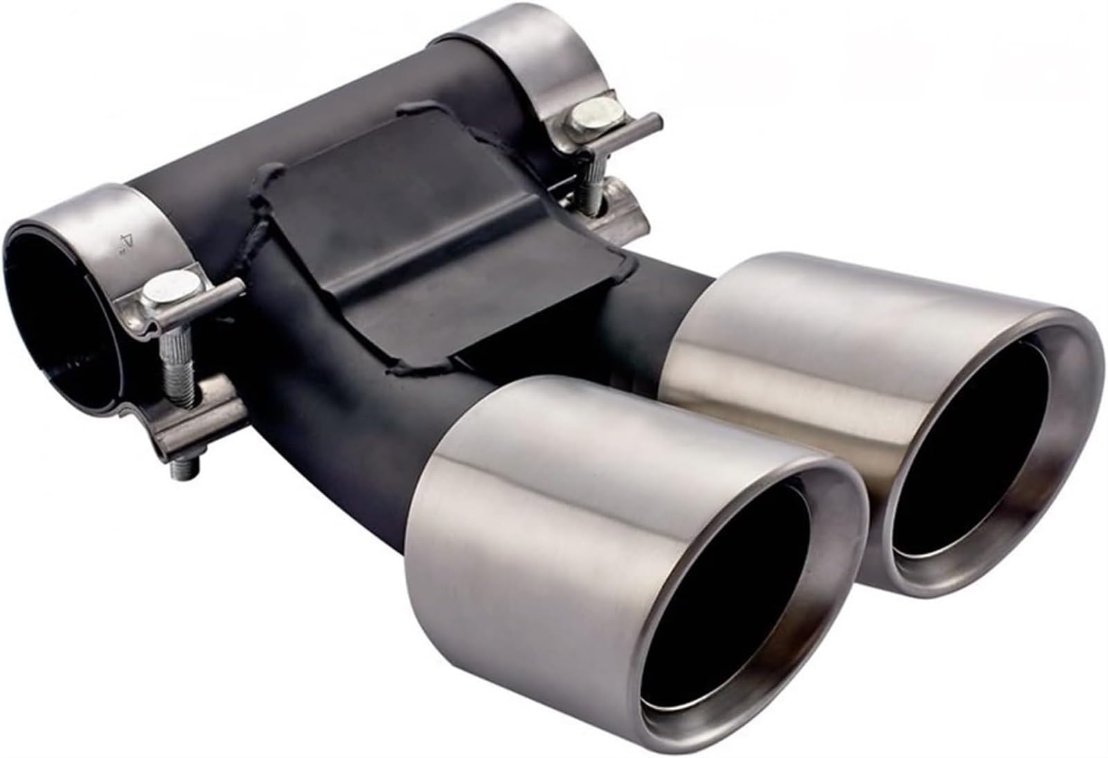 Auto-Auspuffspitzen Auspuffrohr für Porsche für Cayman 987 2008-2014 Autoauspuff Schalldämpfer Spitze Schwanz Hals 62mm für Kaliber Endrohr(Silber) von Generisch