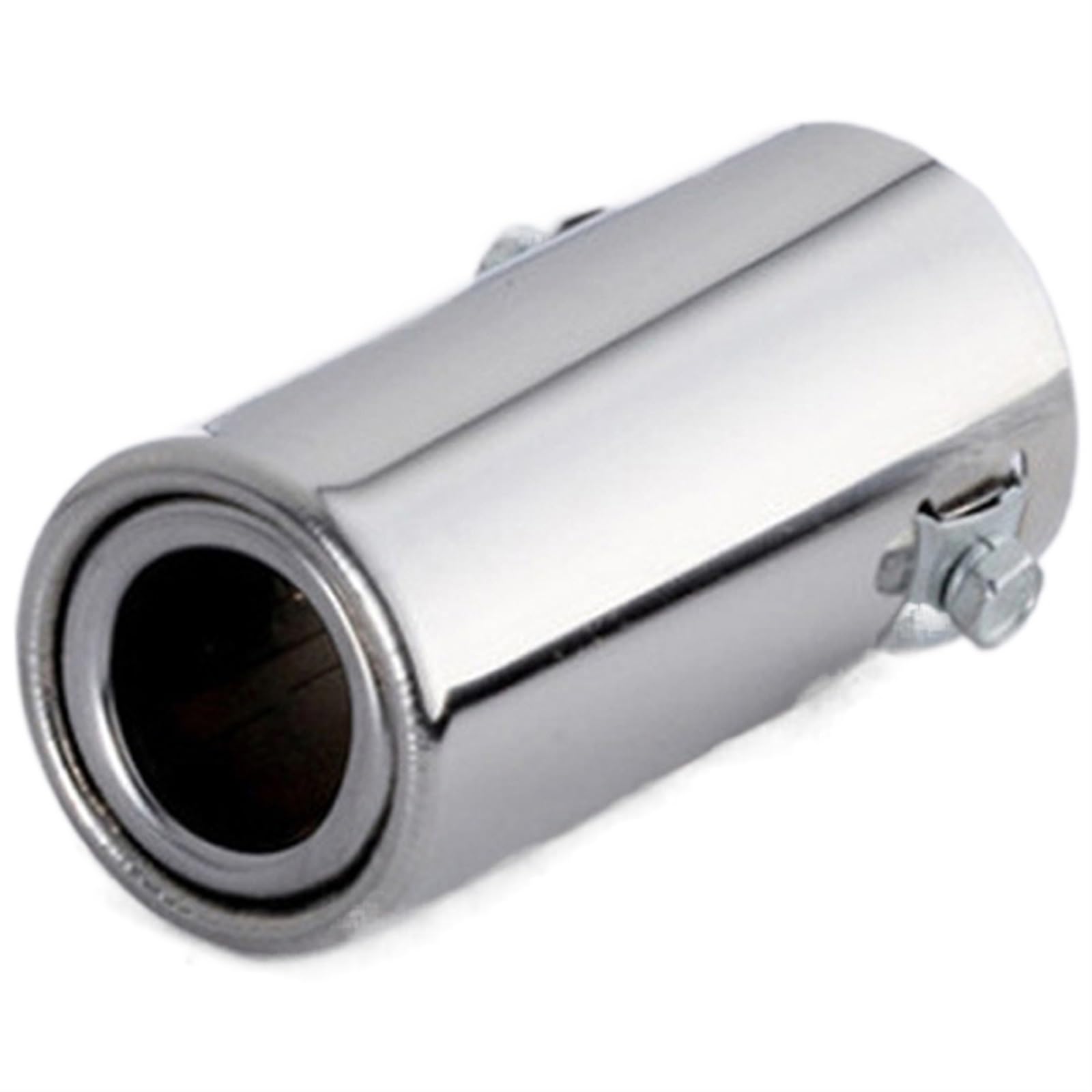 Auto-Auspuffspitzen Auto Auto Fahrzeug für Chrome Auspuff für Rohrspitze Schalldämpfer Stahl Edelstahl Trim Endrohr(Flat) von Generisch