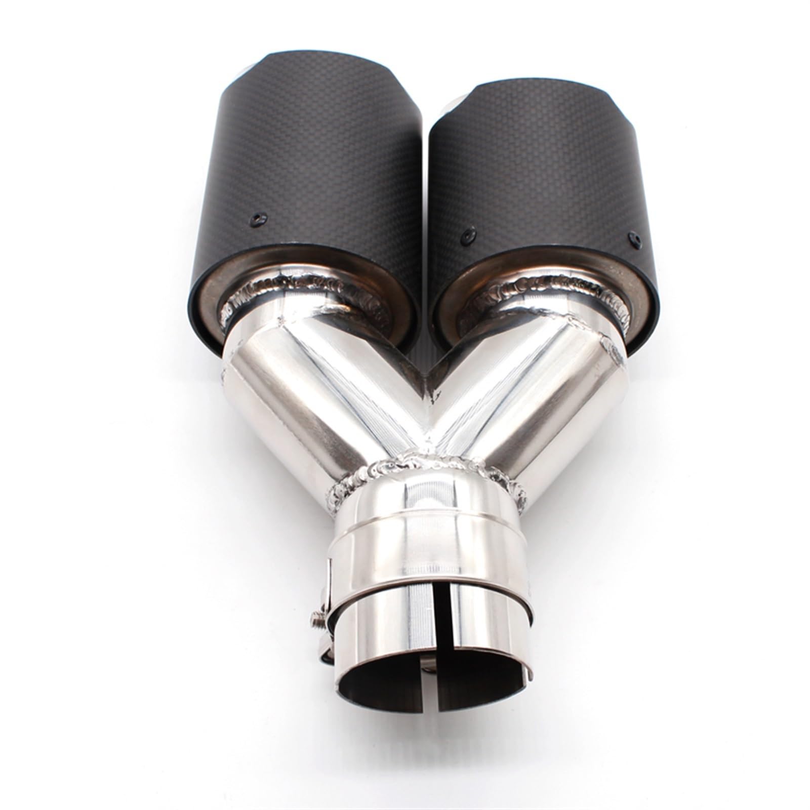Auto-Auspuffspitzen DEFT 1PCS Outlet Universal Dual Akrapovic Auspuffspitze Carbon Endrohr Endrohr für Quad AK Auspuff Schalldämpfer Spitze für Rohr von Generisch