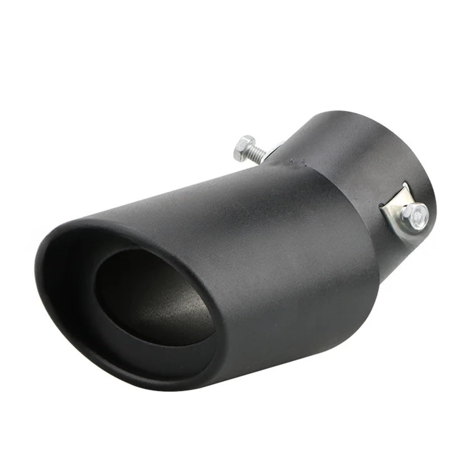 Auto-Auspuffspitzen Universelle Auto-Auspuff-Schalldämpferspitze, rund, Edelstahl, Auto-Heck hinten für Chrom, rundes Endrohr, Endschalldämpfer-Spitze für Rohre(8) von Generisch