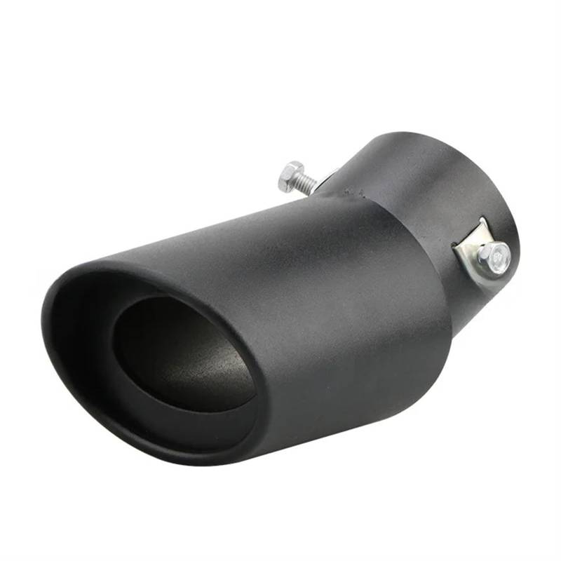Auto-Auspuffspitzen Universelle Auto-Auspuff-Schalldämpferspitze, rund, Edelstahl, Auto-Heck hinten für Chrom, rundes Endrohr, Endschalldämpfer-Spitze für Rohre(8) von Generisch