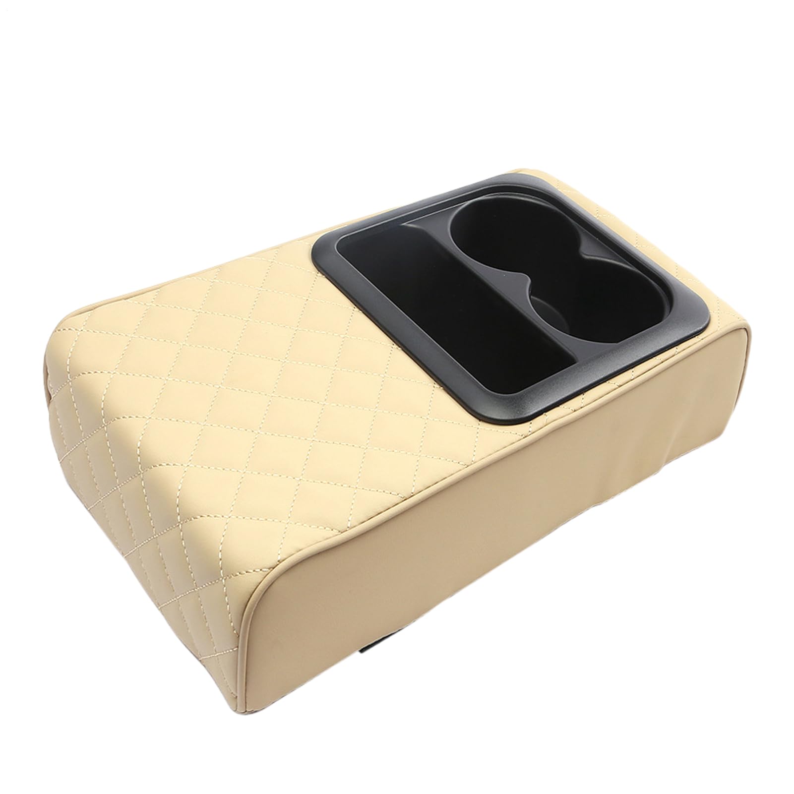 Auto -Center -Konsolen -Armlehnenkissen, Mittelkonsoleabdeckung mit Tassenhalter | Autoarmlehre Box Cover Protector | Kissen wasserdichte Lederabdeckung mit Tassenhalter zum Schutz der Autoarmlehre un Auto -Center -Konsolen -Armlehnenkissen, Mittelkonsoleabdeckung mit Tassenhalter | Autoarmlehre Box Cover Protector | Kissen wasserdichte Lederabdeckung mit Tassenhalter zum Schutz der Autoarmlehre un von Generisch