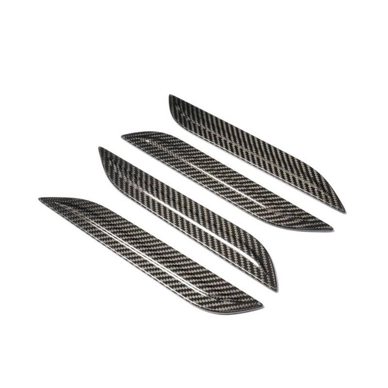 Auto Griff Catch Abdeckung Trim Für Tesla für Modell S 2016-2022 Auto-Außentürgriff-Zierleiste Carbon für Faser Autotür-Dekorationsaufkleber 4 Stück/Set von Generisch