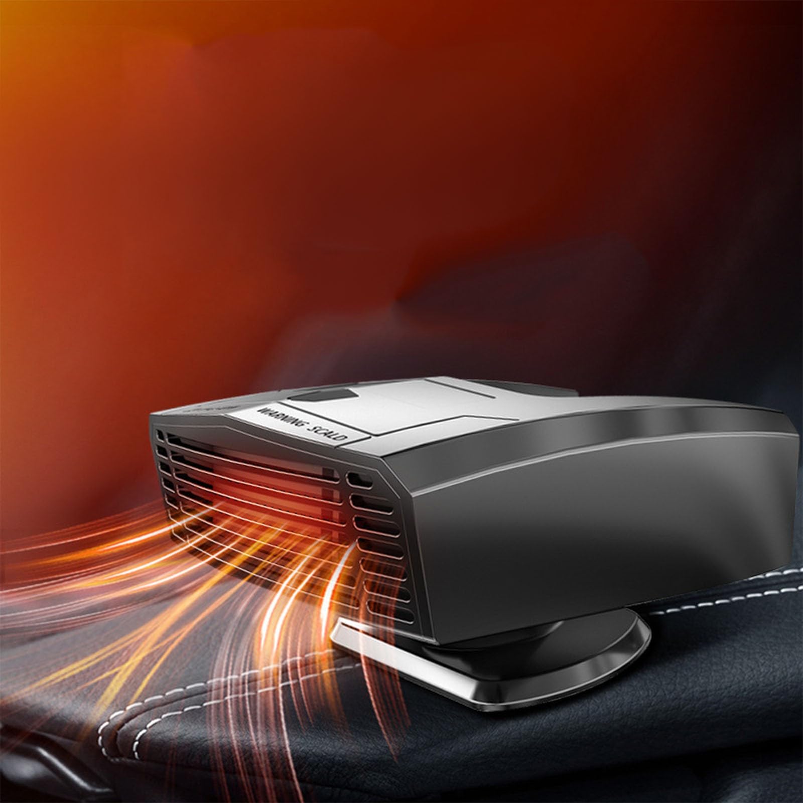 Auto-Heizung, 12 V, 150 W, zum Einstecken in den Zigarettenanzünder, um 360° drehbar, tragbare Auto-Heizung mit Abtauung, 2-in-1-Modi und Auto-Windschutzscheiben-Ventilator (schwarz) von Generisch