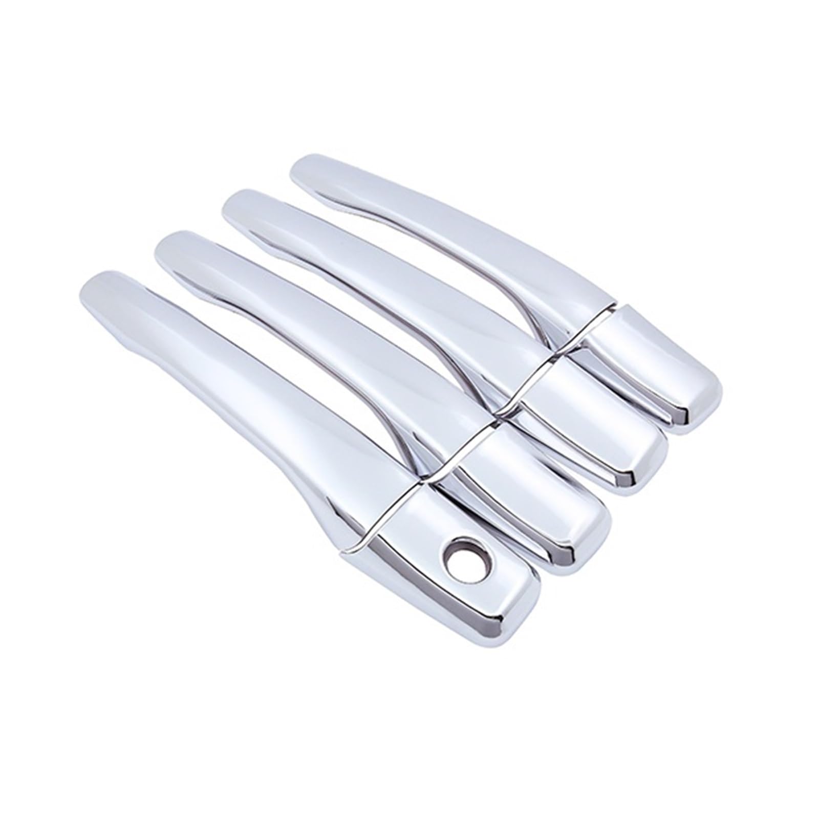 Auto-Hilfsgriff Für Mitsubishi für Galant 2004-2012 Auto Türgriff Abdeckung Aufkleber Trim Set Schiebetürgriffe(1 Keyhole 4 Door) von Generisch