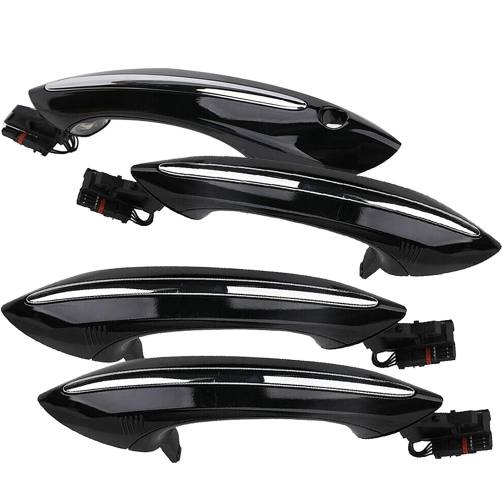 Auto-Innengriffe Für BMW 5-7 Serie F07 F10 F11 F06 F12 F13 F01 F02 Schwarz Außerhalb Außen Comt Zugang Tür Griff Set von Generisch