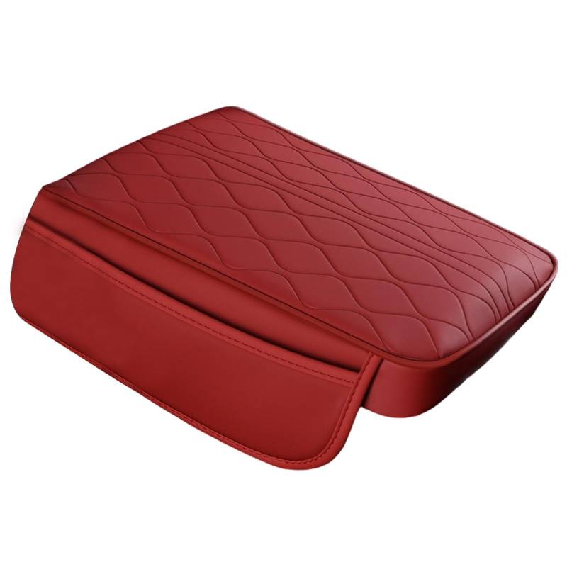 Auto-Mittelkonsolen-Kissen, wasserdichtes Leder-Mittelkonsolen-Pad mit Aufbewahrungstaschen, 2-in-1-Auto-Ellenbogenstütze, Box für bequeme Armstütze von Generisch