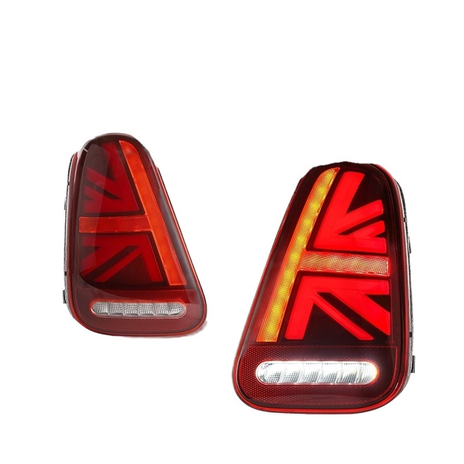 Auto-Rücklicht 2PCS Rücklicht für mit Bremse für rückwärts Sequentielle Bernstein Blinker für signal Licht für BMW für Mini für Cooper(2PCS Red) von Generisch