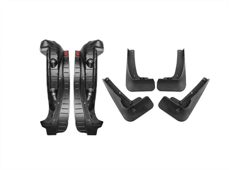 Auto-Schlammabweiser Für Toyota Für Highlander Für Kluger XU70 2021 2022 2023 Auto Kotflügel Schmutzfänger Schutz Spritzschutz Kotflügel(A B 6 PCS) von Generisch