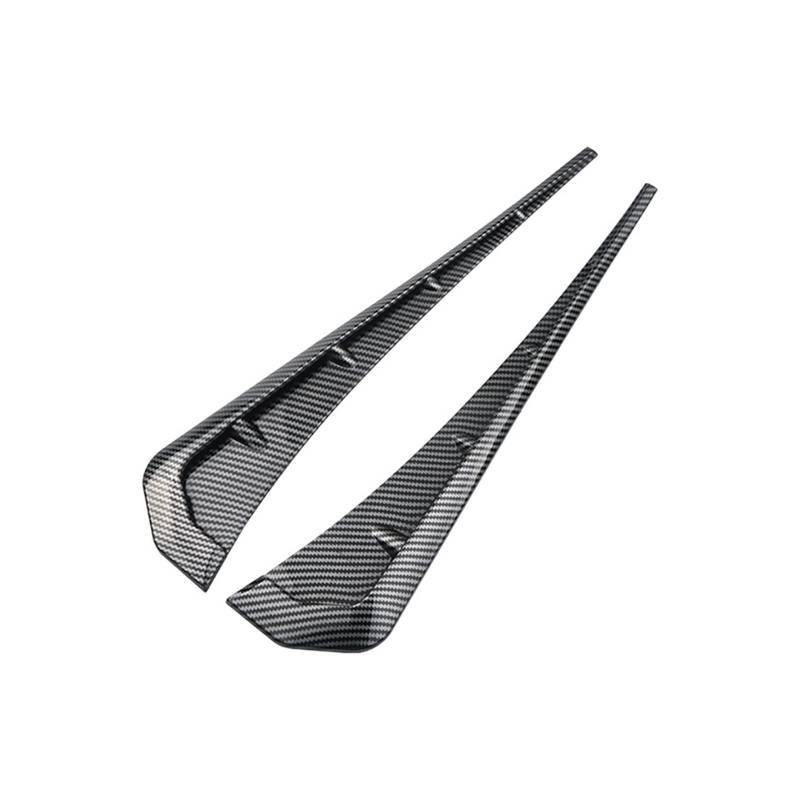 Auto-Schmutzfänger 2Pcs Auto Blatt Platte Simulation Outlet für Vent Carbon Fiber Decor Seite Luftstrom Aufkleber ABS Dekorative Aufkleber Trim Dropship CSV(Carbon) von Generisch