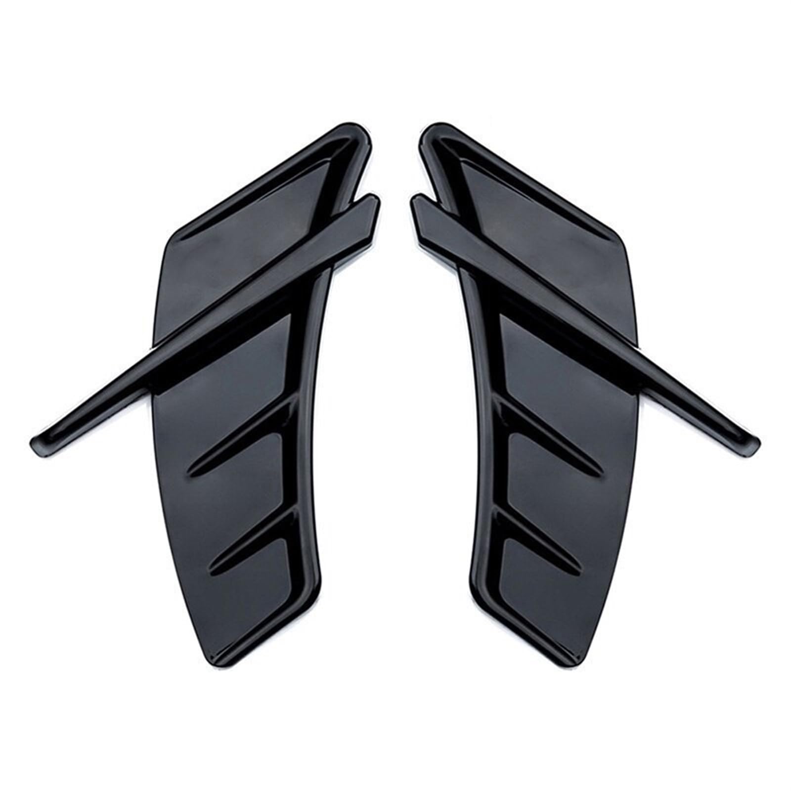 Auto Schmutzfänger Auto Air für Vent Aufkleber Seite für Kotflügel Aufkleber Universal für Audi A3 8P 8V A4 B8 A5 A6 C6 C7 A7 A8 Q3 Q5 Q7 RS5 RS6 RS7 S3 S4 S5 TT(A Glossy Black) von Generisch