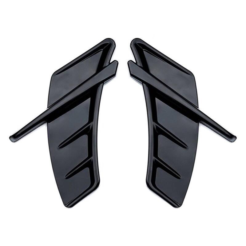 Auto Schmutzfänger Auto Air für Vent Aufkleber Seite für Kotflügel Aufkleber Universal für Audi A3 8P 8V A4 B8 A5 A6 C6 C7 A7 A8 Q3 Q5 Q7 RS5 RS6 RS7 S3 S4 S5 TT(A Glossy Black) von Generisch