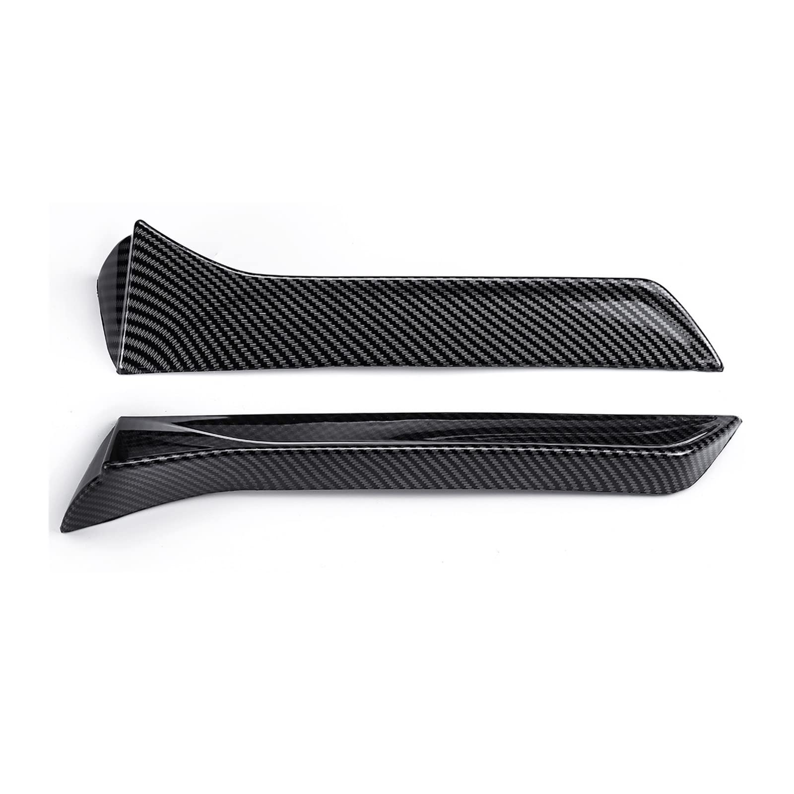 Auto-Schmutzfänger Paar Heckscheiben-Seitenspoilerflügel Canard für Seat für Leon 5F FR Mk3 MK3.5 2013–2021 Heckspoilerlippe seitlich für Randheckklappe(Carbon Fiber Look) von Generisch