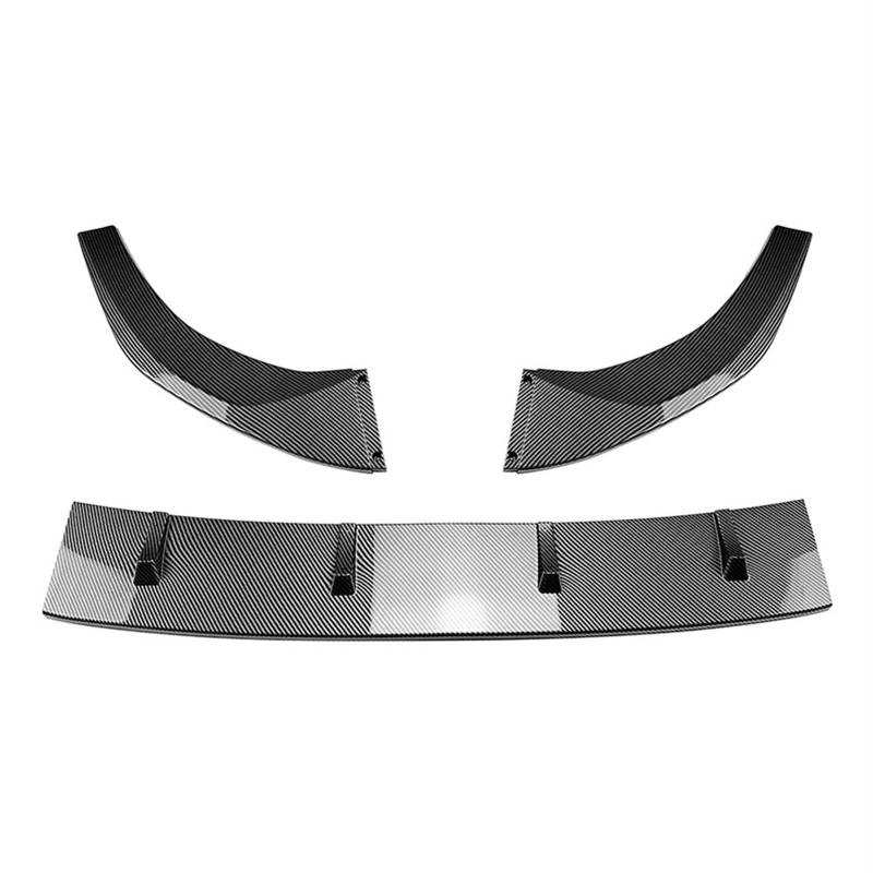 Auto-Seitenspoiler Auto Front Stoßstange Lippen Splitter Spoiler Diffusor Schutz Abdeckung Trim A3 8Y S3 2021 2022 2023 + für Glanz schwarz Zubehör(Carbon Look) von Generisch