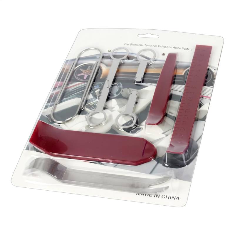 Auto Trim Removal Tool, Automotive Trim Set with Brey Bar, 11.02 Inches Scratch Proof Design and Non Damaging Tips, Precision Equipment for Audio Installation & Vehicle Disassembly von Generisch