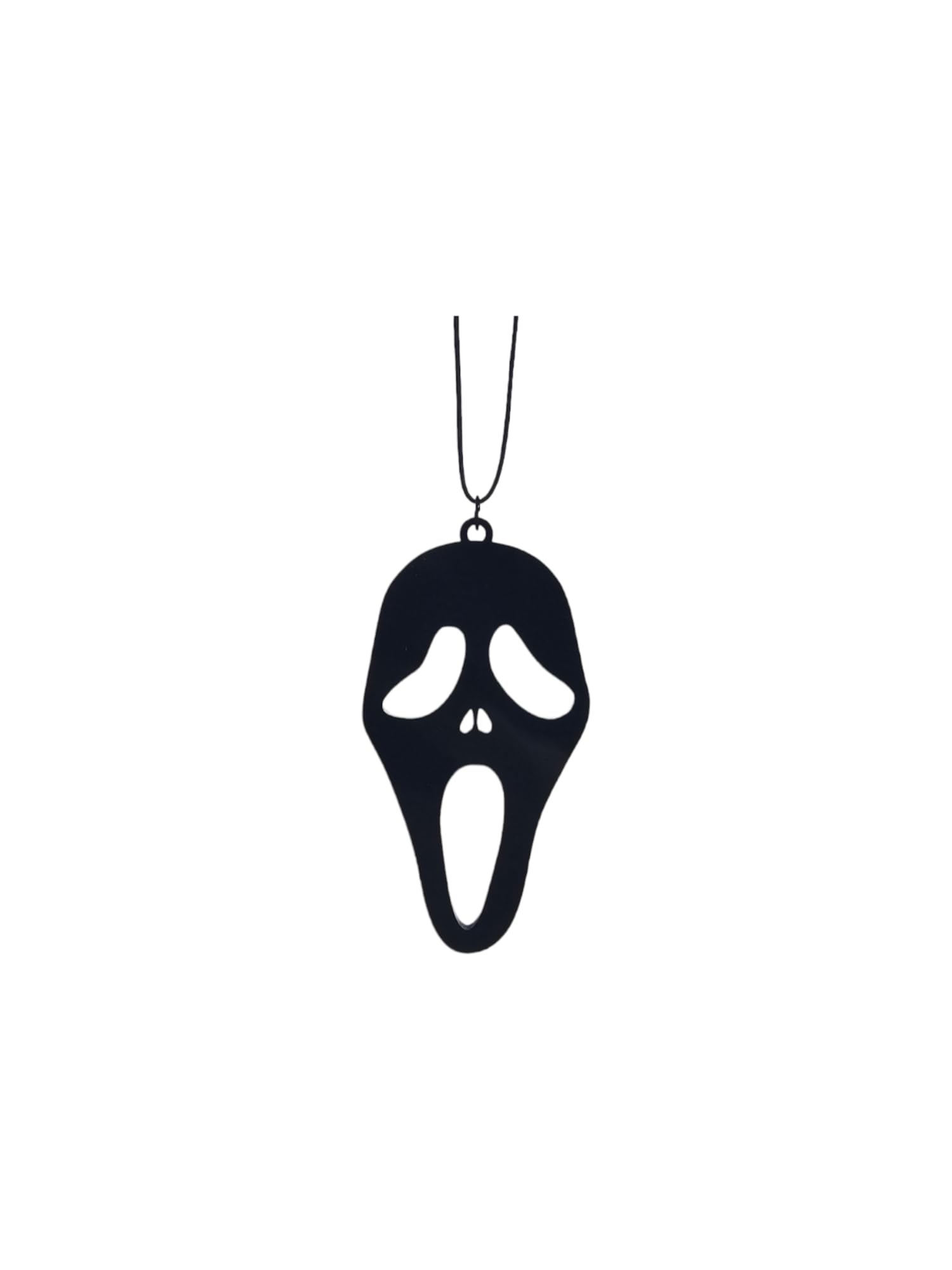 Auto Zubehör zum Aufhängen Spiegelanhänger Scream Maske Premium Deko für Innenspiegel Ghost Maske Auto von Generisch