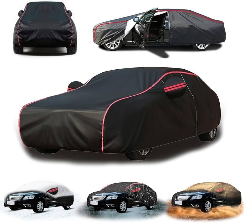 Autoabdeckung Outdoor für VW Polo 1975-2023, Autoabdeckung Wasserdicht,Auto Abdeckplane,Hagelschutzplane Auto,Autogarage Abdeckung,Uv-Beständig,Regen Schneefest HQOZ25427 von Generisch