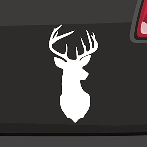 Autoaufkleber Hirsch Silhouette Sticker Jäger Kopf Kontur Rotwild Deer Head Reh in 6 Größen und 21 Farben von Generisch