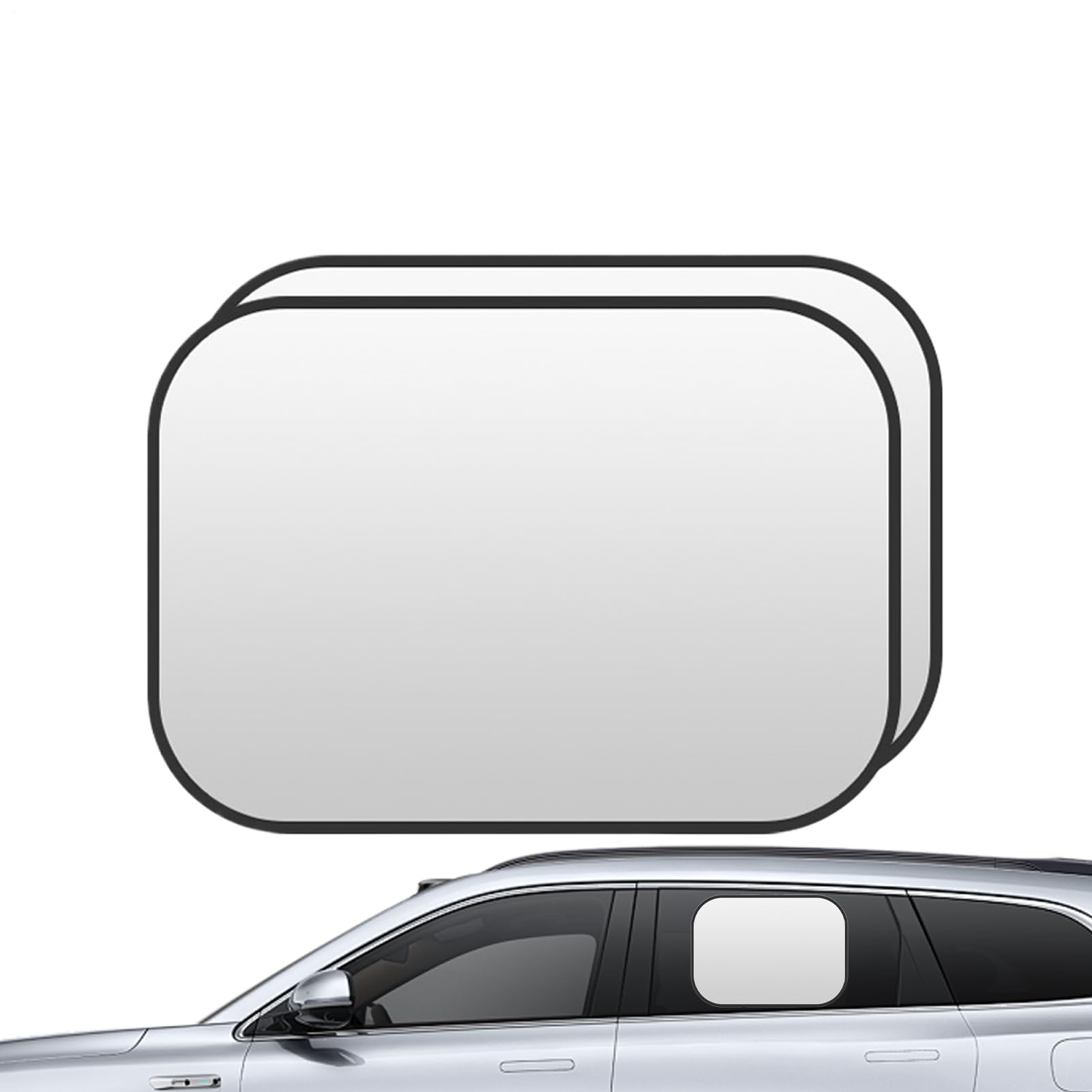 Autofenster-Sonnenschutz | 1 Paar Sichtschutz Für Autoscheiben,Wiederverwendbare Hitzeschutzfolie mit Hafttechnik für Reisen, Camping & Unterwegs von Generisch