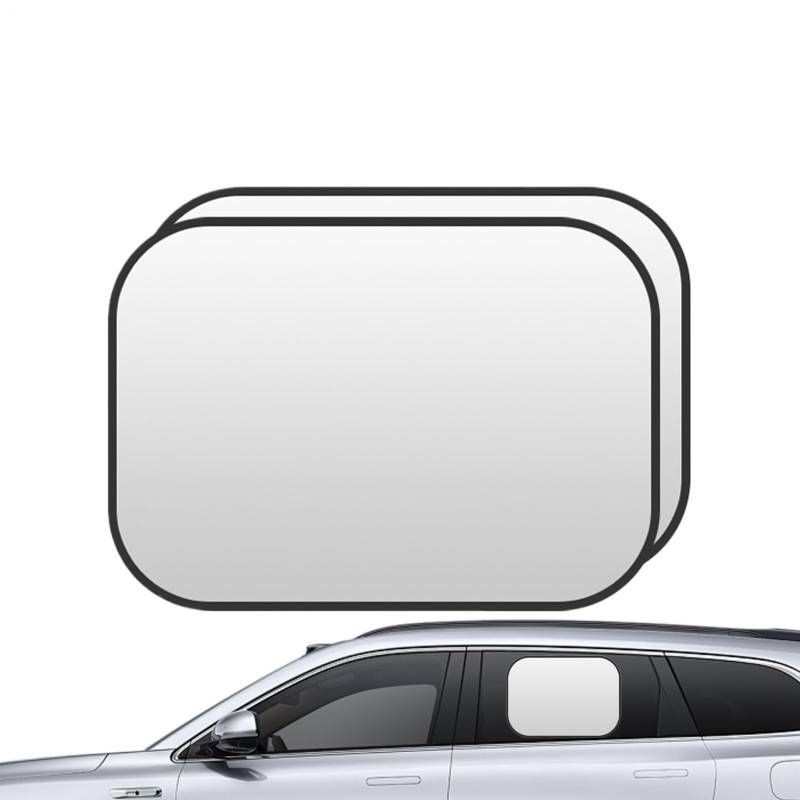 Autofenster-Sonnenschutz | 1 Paar Sichtschutz Für Autoscheiben,Wiederverwendbare Hitzeschutzfolie mit Hafttechnik für Reisen, Camping & Unterwegs von Generisch