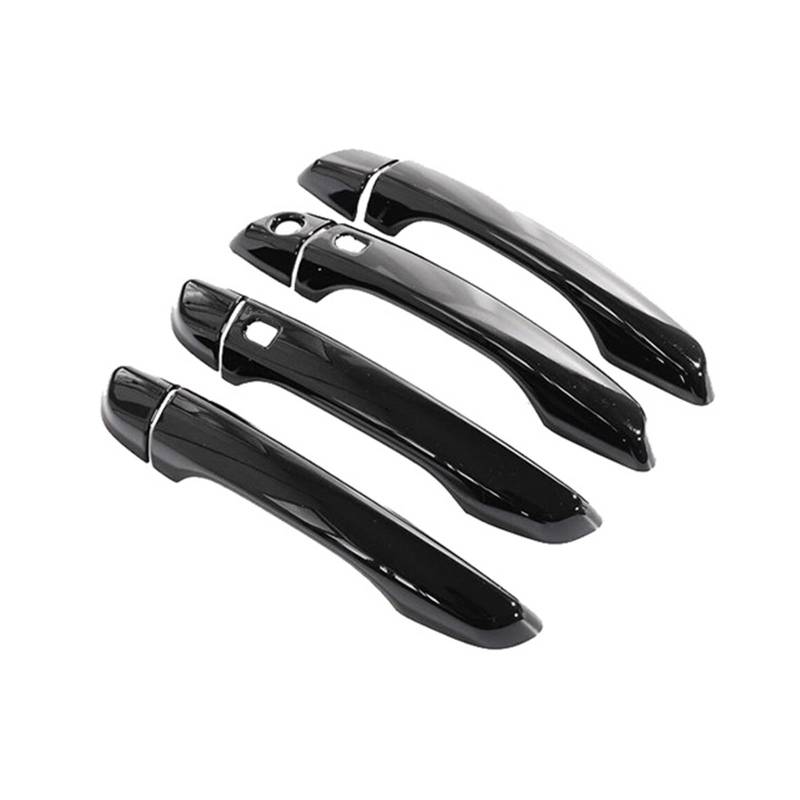 Autogriff Für Citroen C3 für Aircross 2017-2020 Glanz Schwarz Auto Außentür Griff Abdeckung Aufkleber für Schutz Außentürgriffe für Autos(4Handle 2 Buttons) von Generisch