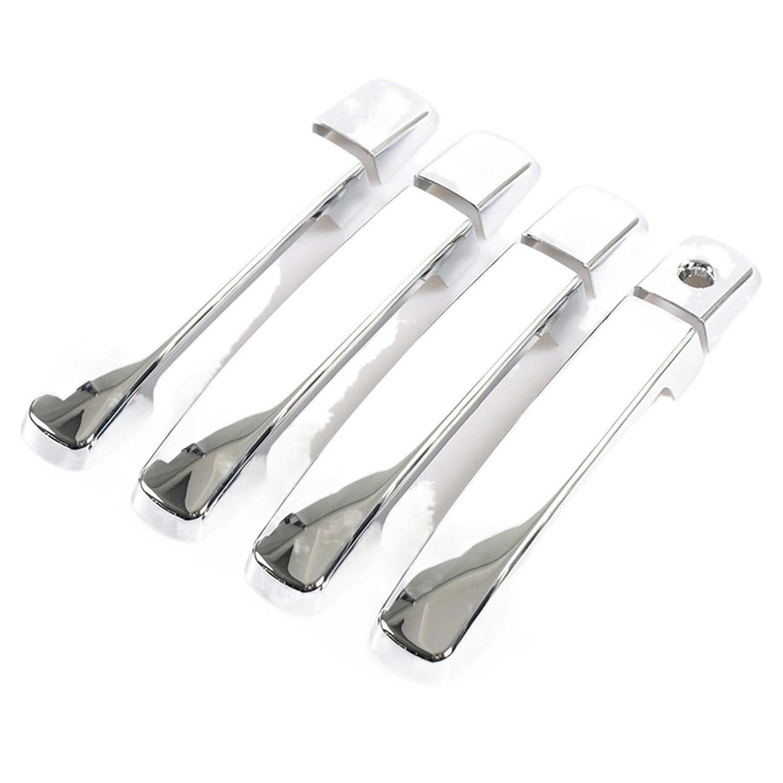 Autogriff Für Nissan für Qashqai J10 2007-2013 Erste Generation 8 Teile/Satz Auto Türgriff Abdeckung Zierleisten Chrom Türgriff Abdeckung Styling Außentürgriffe für Autos(Style2 Silver) von Generisch